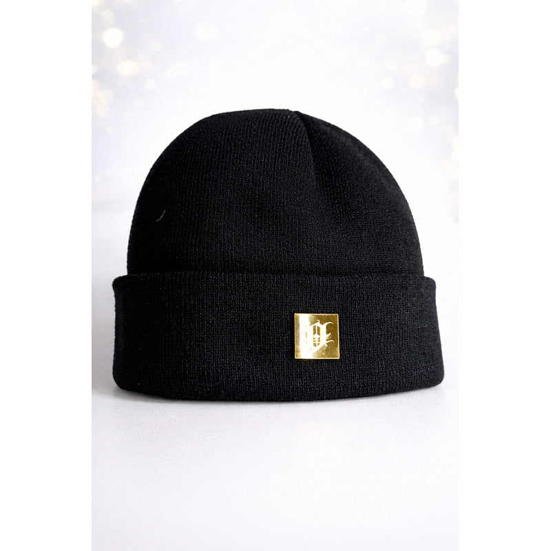 Gorro Ollin Beanie Negro Tejido Abrigador Winter Hat Negro G Lisa