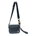 Bandolera Lite Ollin En Piel Vacuno Unisex Crossbody Lite Negro Lisa