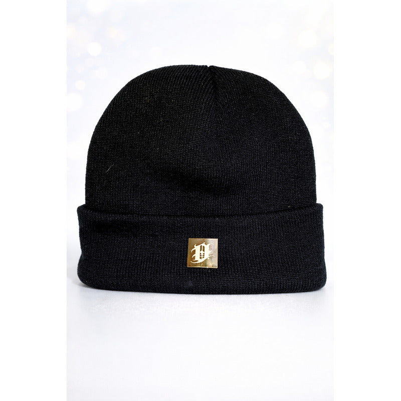 Gorro Ollin Beanie Negro Tejido Abrigador Winter Hat Negro G Lisa